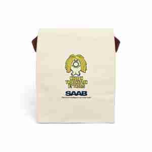 Saab Troll Canvas Lunch Bag With Strap