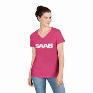 Saab Ladies' V-Neck T-Shirt
