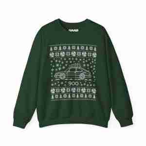 The Classic 900 Hatchback Holiday Sweater | The Turbo Sleigh